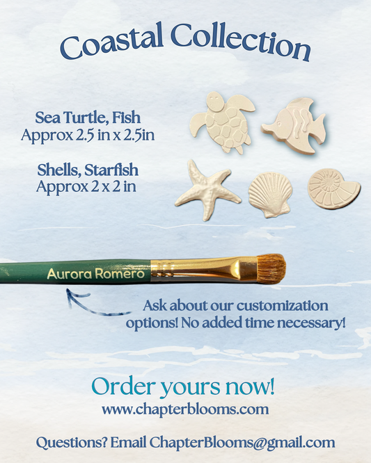 Coastal Collection-Ocean Themed Figurine Paint Kits